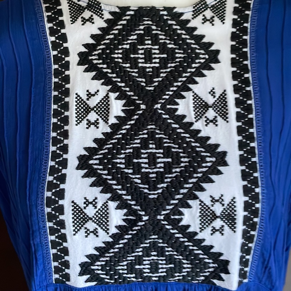 Orvis Embroidered Aztec Top M - Picture 2 of 11